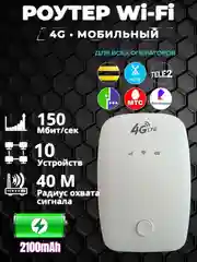 Разноцветный модем. Мобильный Роутер Wi-Fi 4G LTE SIM карманный