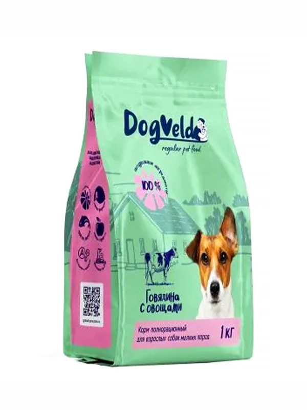 Корм для собак Grand Prix DogVеld Говядина с овощами, 1 кг