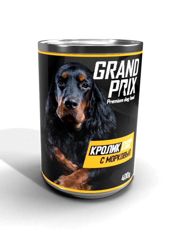 Влажный корм для собак Grand Prix, кролик с морковью, 400 г