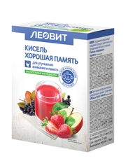 Кисель Леовит "Хорошая память", 5 пакетов по 20 г