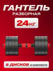 Гантели разборные ATHLETIC, 24 кг, 1 штука
