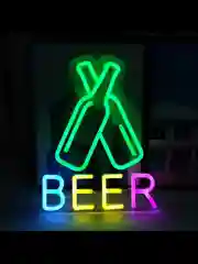 Вывеска неоновая декоративная "BEER", ночник