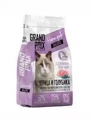 Корм Grand Prix Holistic, для стерилизованных кошек, с курицей и голубикой, 1,5 кг