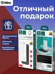 Белый повербанк 10000 / 20000 / 30000 mAh, внешний аккумулятор Inkax, портативный, Power Bank