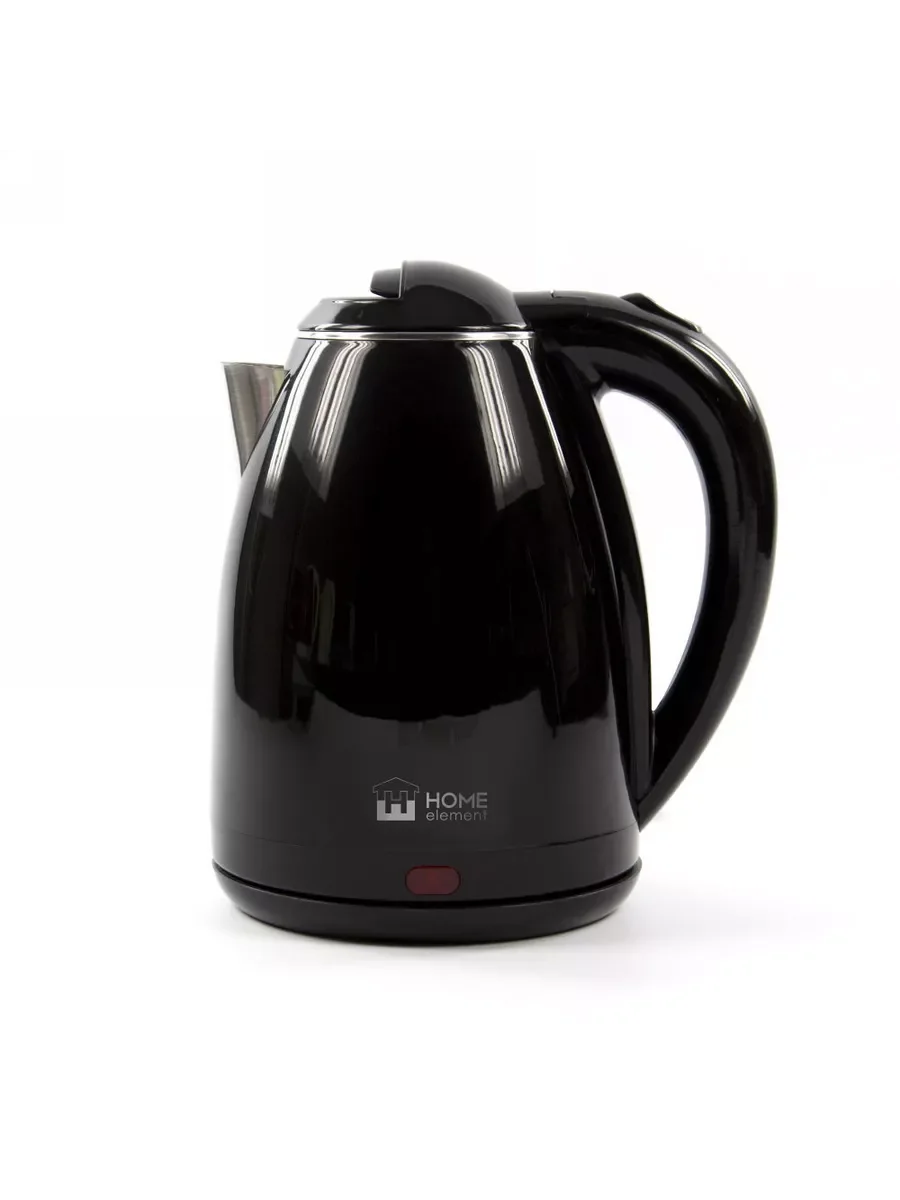 Черный чайник электрический HOME ELEMENT HE-KT193 корпус-сталь 2 л, электрочайник - ТЕРМОС