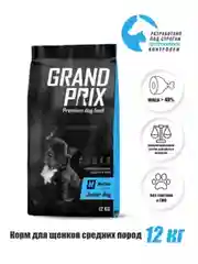 Корм для собак с курицей Grand Prix Medium Junior, 12 кг