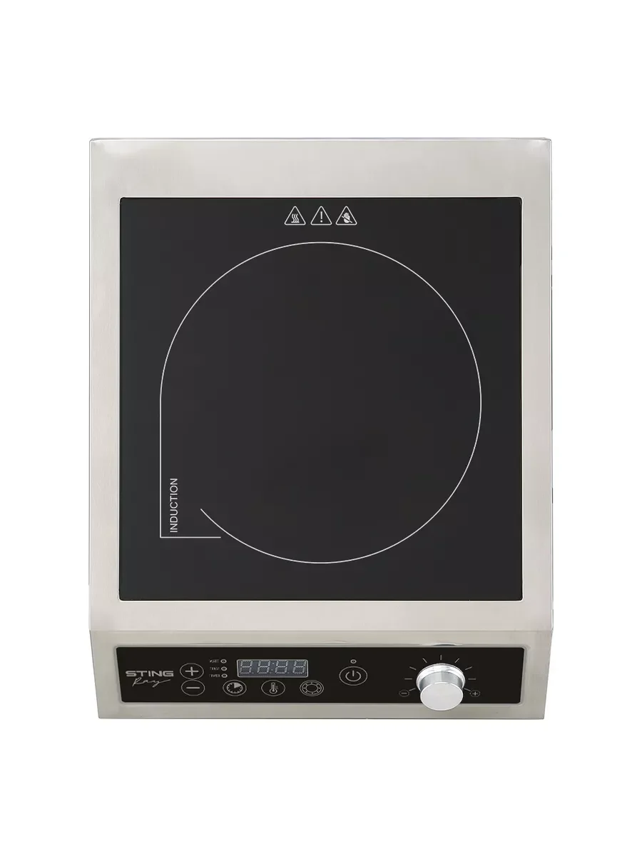Черный электрическая индукционная безимпульсная плитка STINGRAY ST-HP3515A настольная