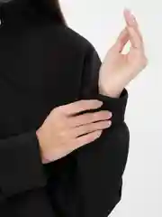 Черный костюм спортивный, женский, утепленный, с начесом