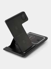 Беспроводная зарядка 3 в 1, для iPhone, iWatch, AirPods, Android, магнитная зарядка