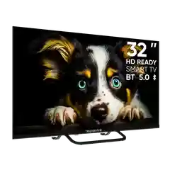 Белый телевизор LED 32" Topdevice Frameless Neo 32CS04H, HD/Smart TV/Wi-Fi/Bluetooth