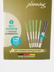 Тест на овуляцию и беременность FRAUTEST planning, 5 шт.+ 2 шт