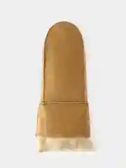 Горчичный варежки женские из овчины