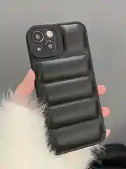 Черный чехол iPhone 16 / 15 / 14 / 13 / 12 / 11 / Pro / Pro Max / Plus противоударный, выпуклый