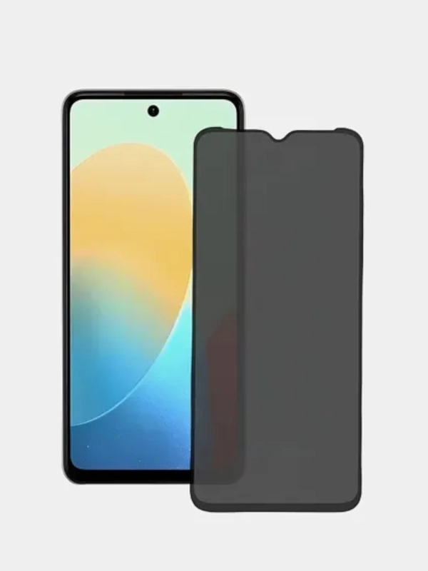 Защитное стекло-антишпион на Tecno Spark GO 2024 Spark 20 / 20C, Infinix Smart 8 / Hot 30i