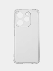 Чехол Tecno Spark 20C, 20, GO 2024, Техно Спарк 20 прозрачный, силиконовый, противоударный