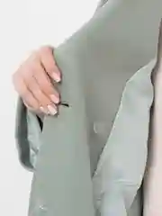 Мятный пальто женское, демисезон