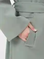 Мятный пальто женское, демисезон
