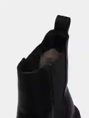 Черный женские ботинки, челси, зимние
