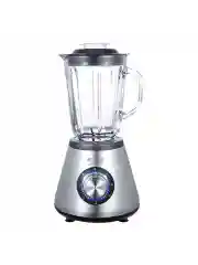 Черный блендер стационарный STINGRAY ST-KP2203A стекло 1,5л, ИМПУЛЬС, 2000Вт, черный/сталь