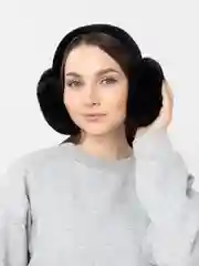 Черный наушники утепленные, зимние, теплые