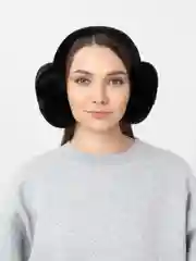 Черный наушники утепленные, зимние, теплые