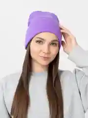 Фиолетовый шапка женская