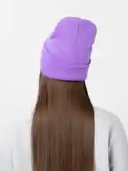 Фиолетовый шапка женская