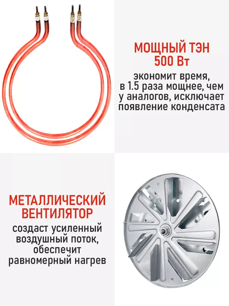 Черный электросушилка с горизонтальным обдувом STINGRAY ST-FD706A 5 поддонов черный