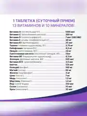 Витаминно-минеральный комплекс Эвалар от А до Цинка, 30 таблеток по 1,35 г