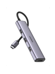 Разветвитель Ugreen CM473 (20841) USB-C to 4*USB 3.0 Hub - Grey