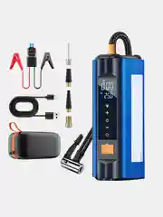 Пусковое устройство jump starter с компрессором для автомобиля