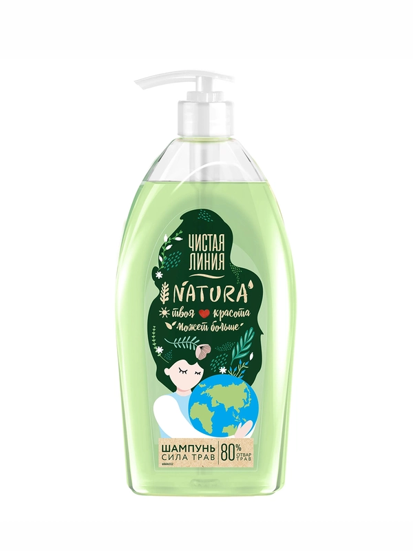 Шампунь Чистая Линия NATURA "Для всей семьи", 750 мл