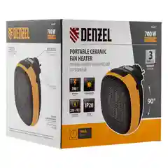 Тепловентилятор портативный керамический DTFC-700, 3 режима, 700 Вт, DENZEL, 96407