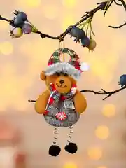 Светло-коричневый новогодняя подвеска - украшение, ёлочная игрушка