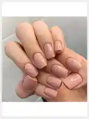 Накладные ногти короткие форма Квадрат телесный