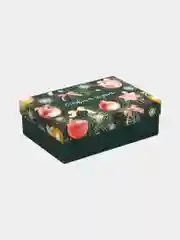 Алый коробка подарочная новогодняя складная С Новым годом!, 21 х 15 х 7 см, Новый год