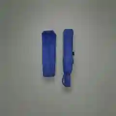 Темно-синий зонт-полуавтомат Однотонный / Цвета внутри / Полуавтоматический зонт / Компактный зонт