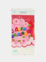 Кораллово-розовый скатерть праздничная, детская, клеенка одноразовая на день рождения для детей