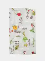 Салатовый кмплект из силиконовой губки для мытья посуды и салфетка-полотенце для рук