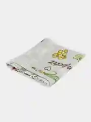 Салатовый кмплект из силиконовой губки для мытья посуды и салфетка-полотенце для рук