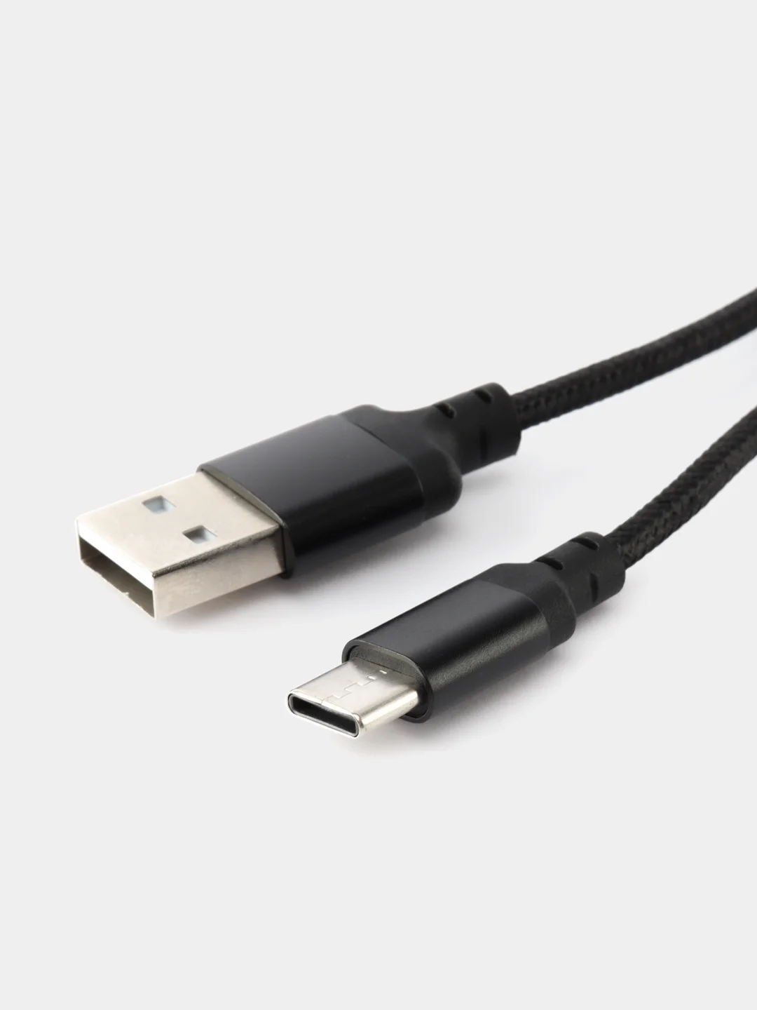 Зарядный кабель плетеный 2 метра Type-C USB быстрая зарядка 3А, hoco