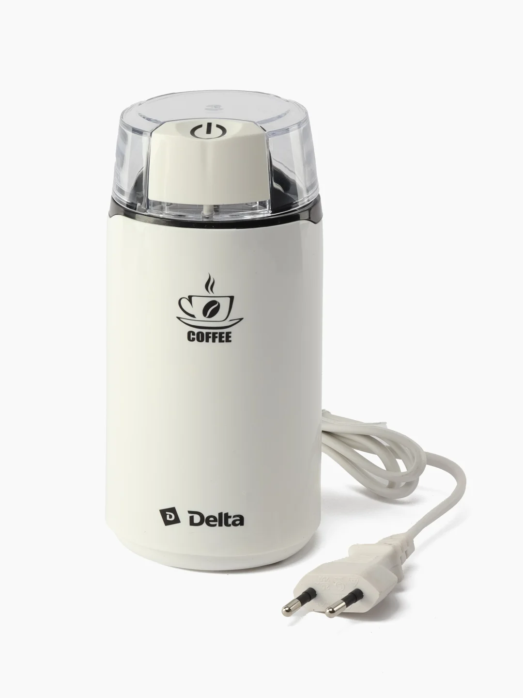 Белый кофемолка электрическая DELTA DL-087К, 250Вт