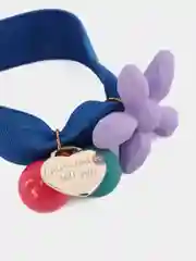 Индиго резинка для волос для девочек