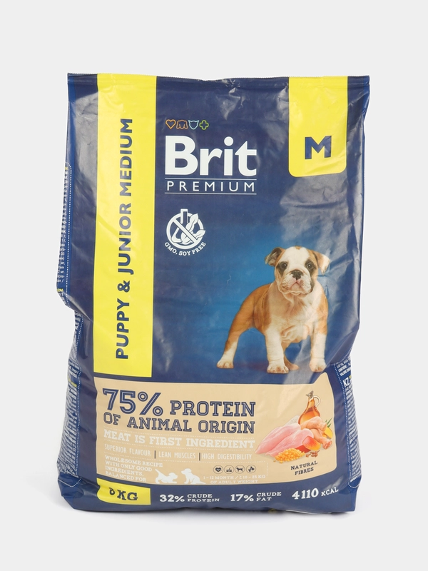 BRIT PREMIUM, Сухой корм с курицей для щенков "Dog Puppy and Junior Medium", 8 кг