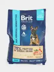 BRIT PREMIUM, Сухой корм с лососем и индейкой для собак "Dog Sensitive", 8 кг