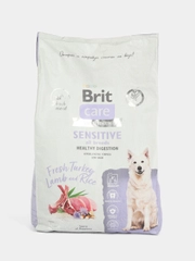 BRIT CARE, Сухой корм с инд и ягн  "Dog Adult Sensitive Healthy Digestion", 12 кг