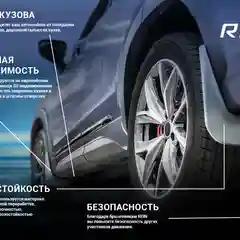 Брызговики передние подходят для Москвич 3/3е 2022-, 2шт. (standard)