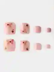 Конфетный накладные ногти педикюр