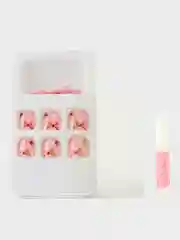 Конфетный накладные ногти педикюр