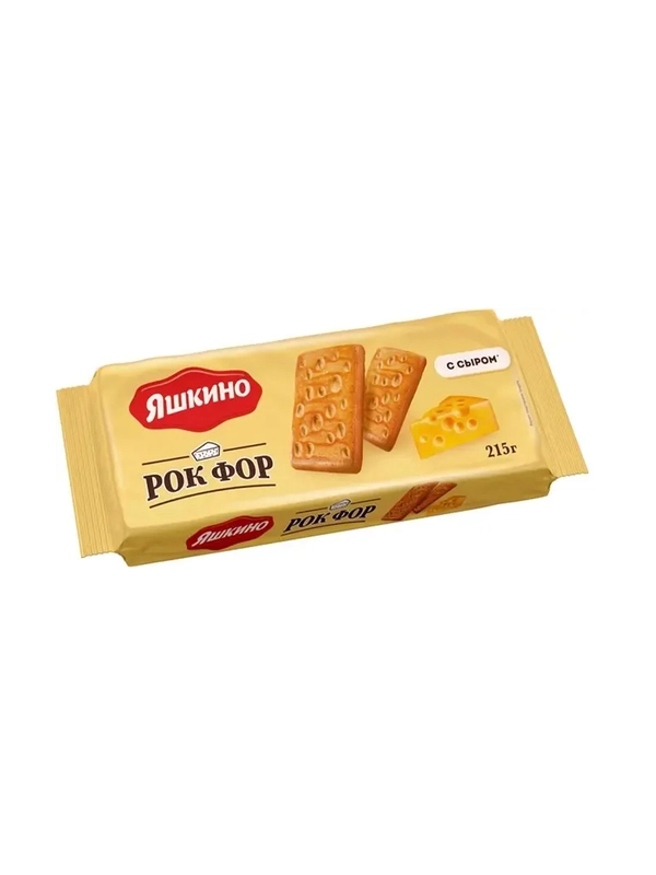 Печенье сахарное Яшкино "Рок Фор", с сыром, 215 г